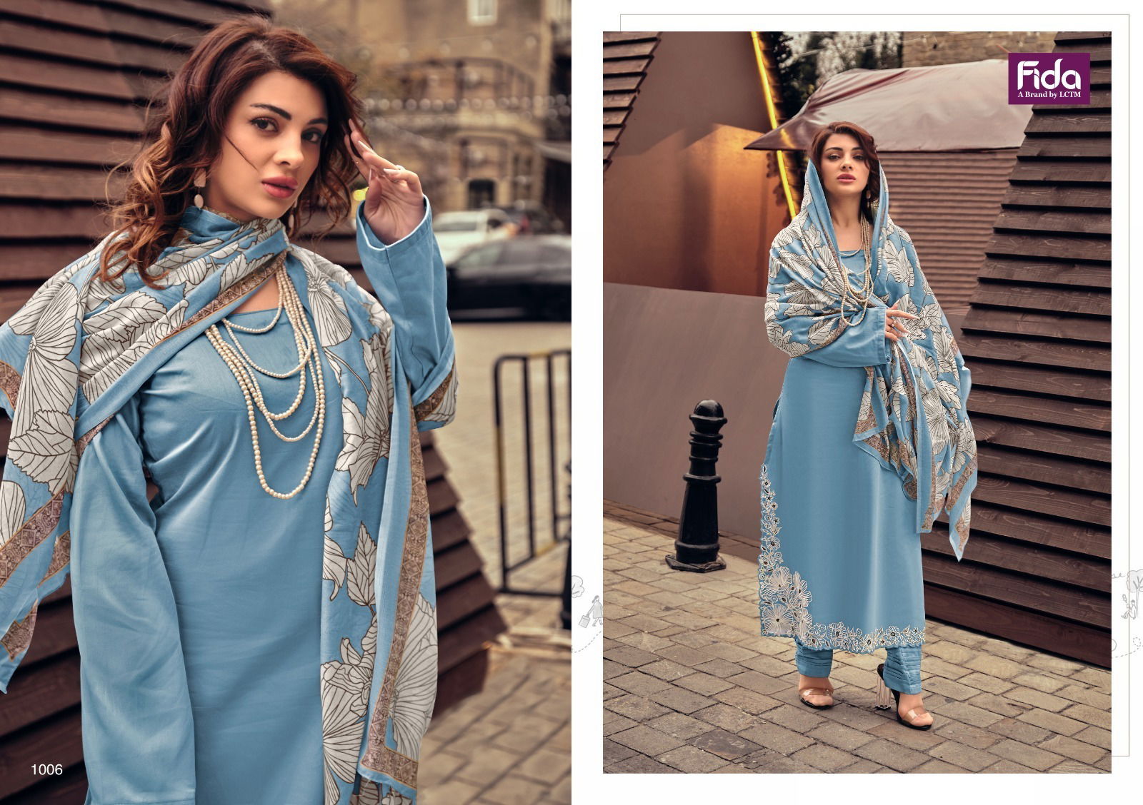 Verika By Fida Cotton Satin Embroidery Designer Salwar Kameez Wholesale Market In Surat With Price
